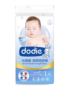 dodie光感透夜款紙尿褲